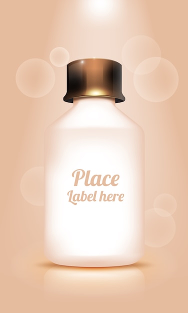 Cosmetic bottle mockup