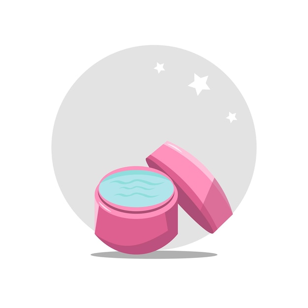 Cosmetic cream design element for illustration flat icon