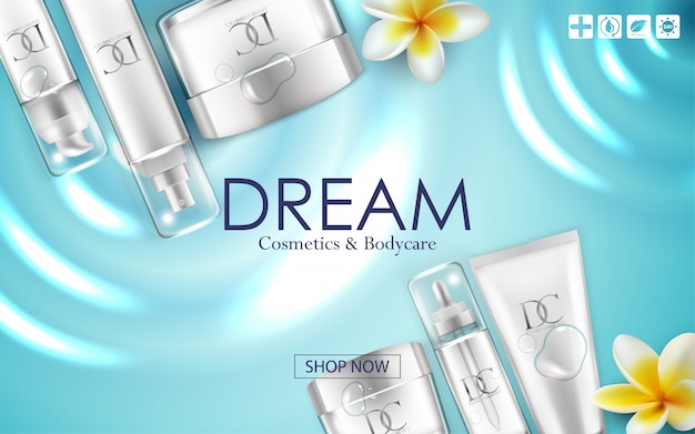 Cosmetic skin care cream packaging 