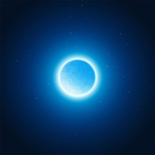 Cosmic glow of the planet background. Vector illustration