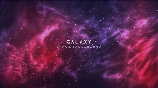 Vector cosmic milky way galaxy gradient abstract space banner background