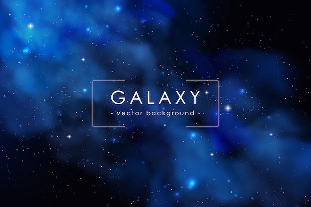 Cosmos background with realistic stardust; nebula and shining stars. Colorful galaxy backdrop.