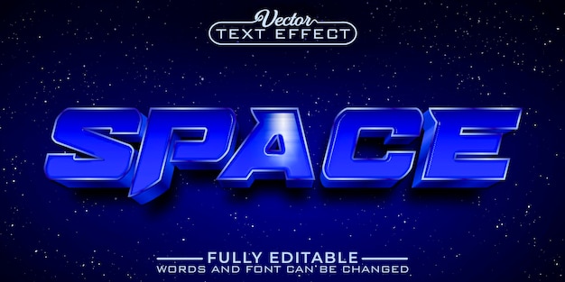 Cosmos Space Editable Text Effect Template