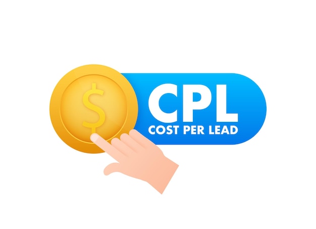 Cost lead per website Online marketing concept Digital marketing concept