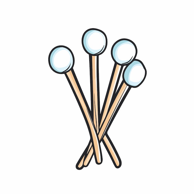 Vector cotton buds hygiene icon for website or mobile app