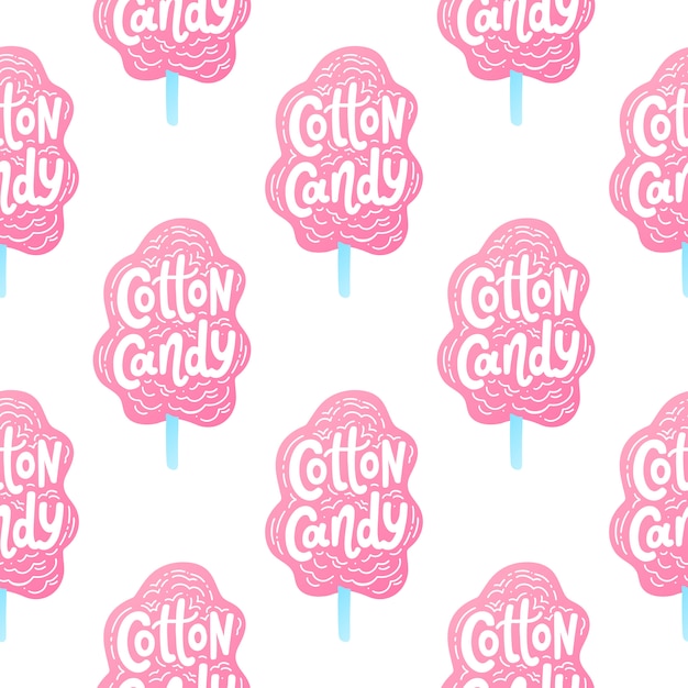 Cotton candy seamless pattern