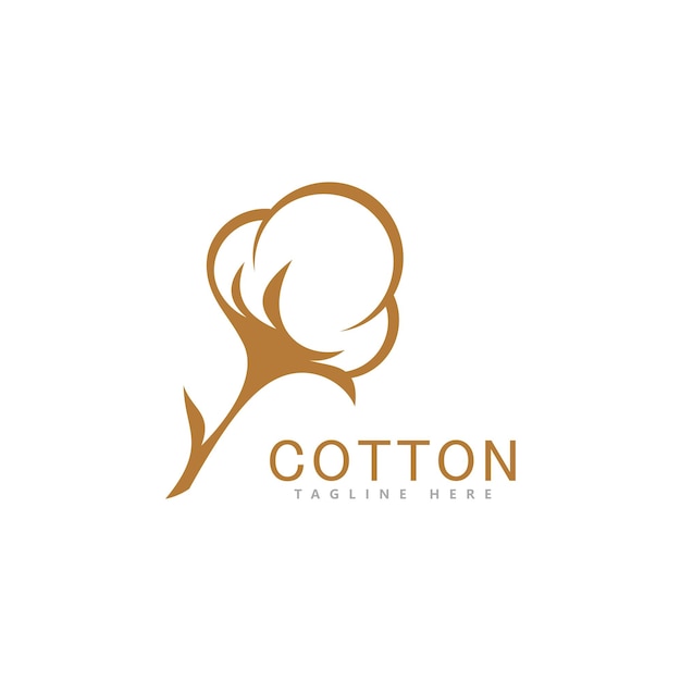 Cotton logo vector template design