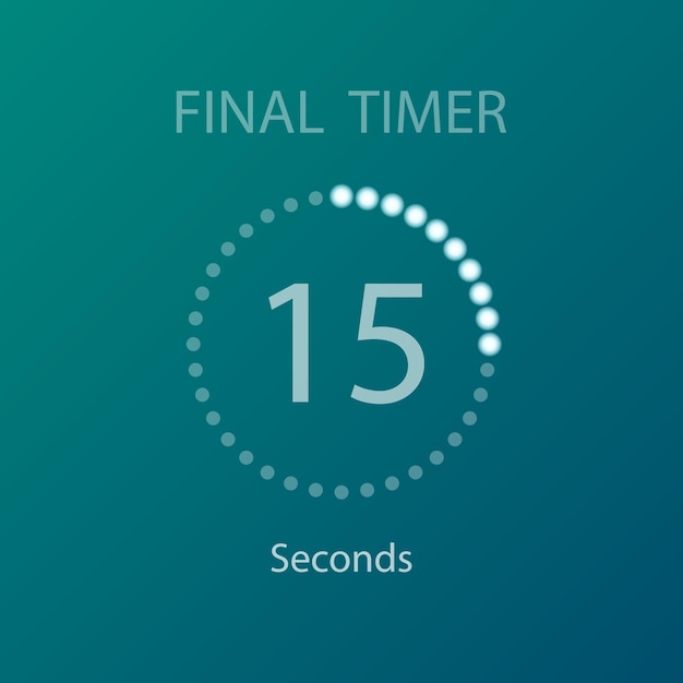 Countdown circles timer