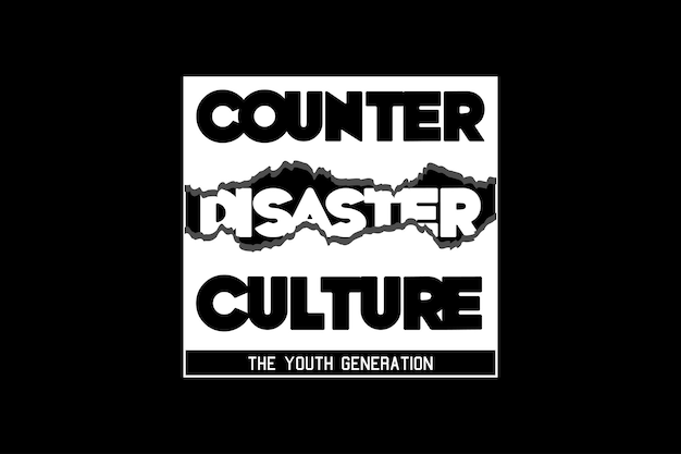 Counter disaster culture logo on a black background