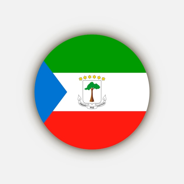 Country Equatorial Guinea Equatorial Guinea flag Vector illustration