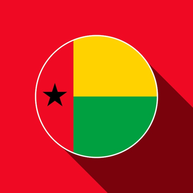 Vector country guineabissau guineabissau flag vector illustration