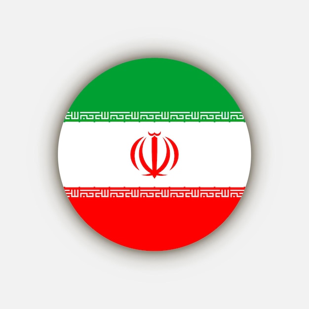 Country Iran Iran flag Vector illustration