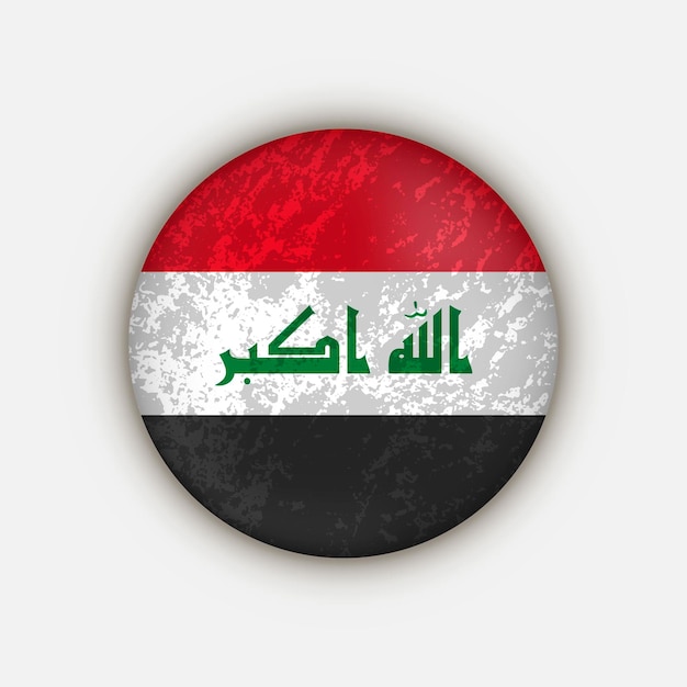 Country Iraq Iraq flag Vector illustration