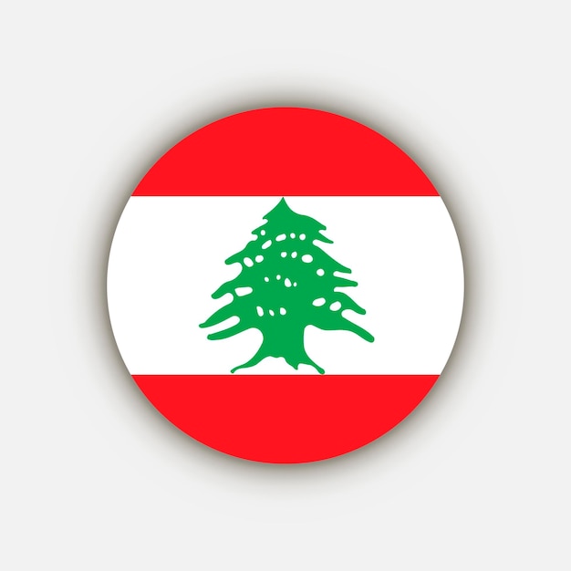 Country Lebanon Lebanon flag Vector illustration