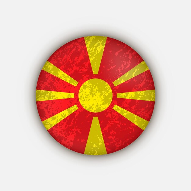 Country North Macedonia North Macedonia flag Vector illustration