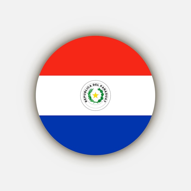 Country Paraguay Paraguay flag Vector illustration