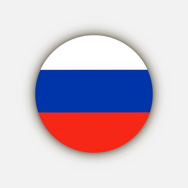 Country Russia Russia flag Vector illustration