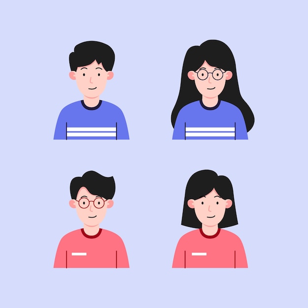 couple character design illustration