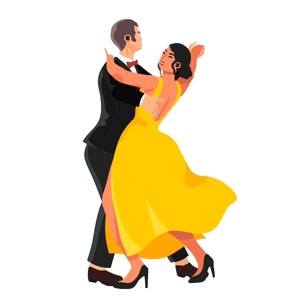 Couple dancing tango