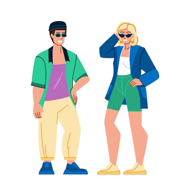 Couple fashion vector