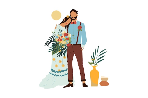 Couple Photoshots Illustration