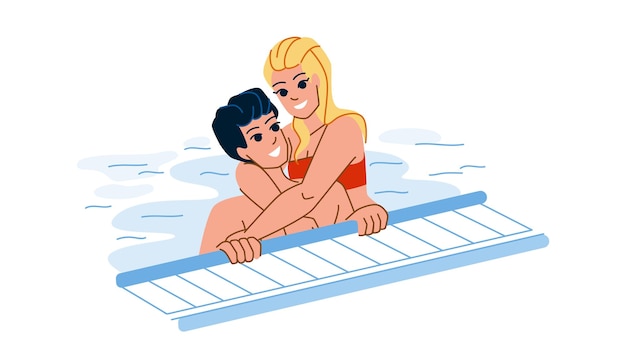 Couple pool vector