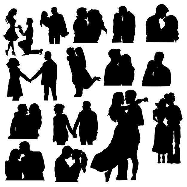 Couple romantic design Romantic Couple Vector Illustration EPS Design for Love and Affection