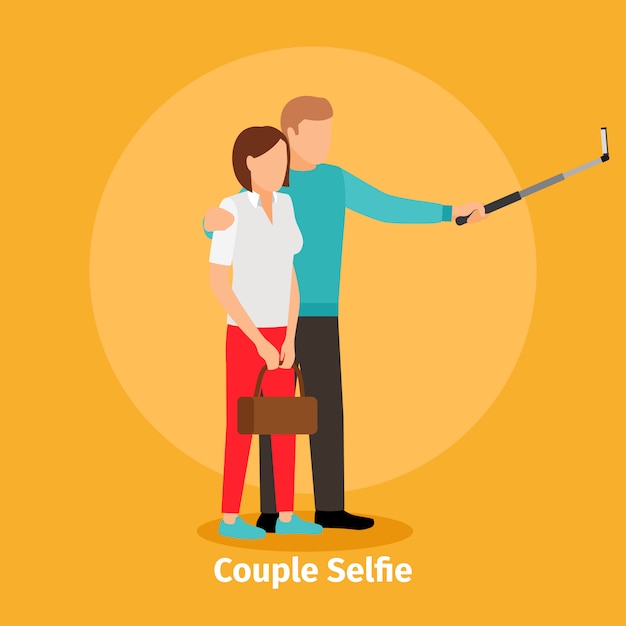 Couple Selfie view for photo mobile