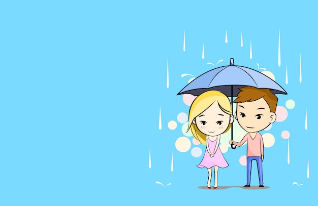 couple under an umbrella 