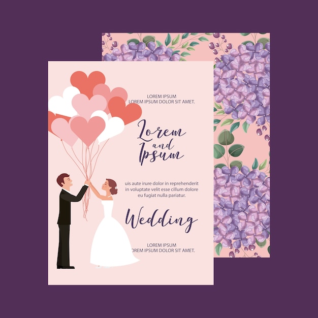 couple wedding card