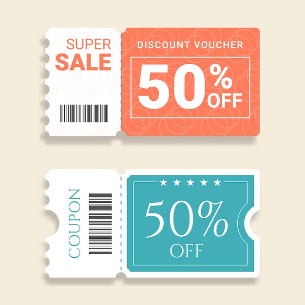 Coupon sale label collection