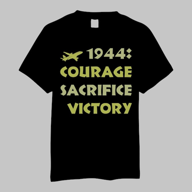 Courage sacrifice victory t shirt design