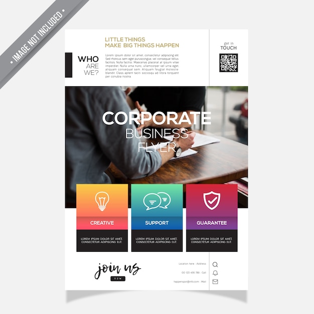 Vector cover annual report corporate template