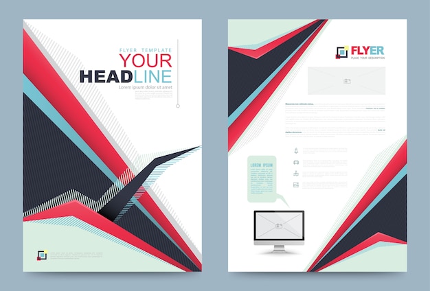 Cover annual report Leaflet Brochure Flyer template A4 size