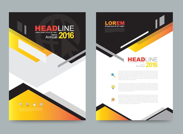 Cover annual report Leaflet Brochure Flyer template A4 size