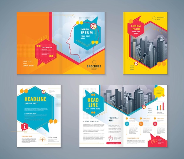 Cover Book Design Speech Bubble vector Template Brochure flyer presentations leaflet annual report