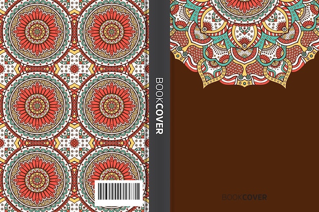 Cover book with mandala element design