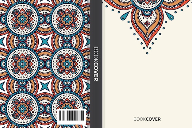 Cover book with mandala element design