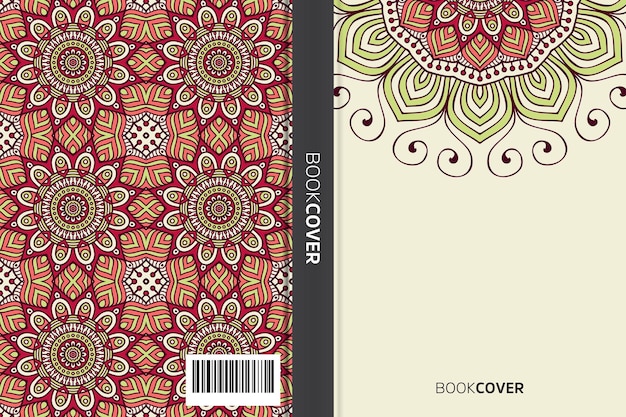 Cover book with mandala element design