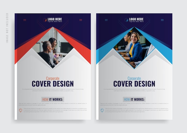 Cover Design. Corporate Brochure Cover Design Template.