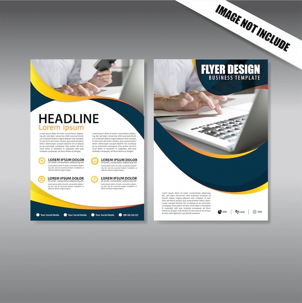 cover design Flyer and brochure business template