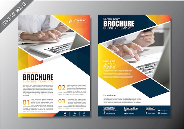 Cover Flyer and brochure business template for annual report