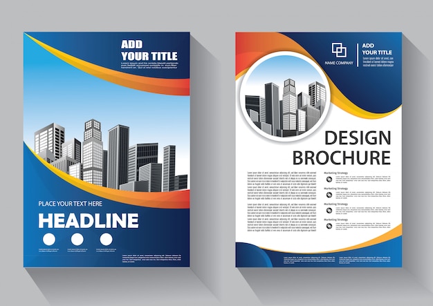 Cover Flyer and brochure business template for annual report