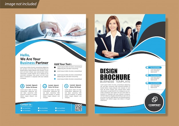 Cover Flyer and brochure business template for annual report