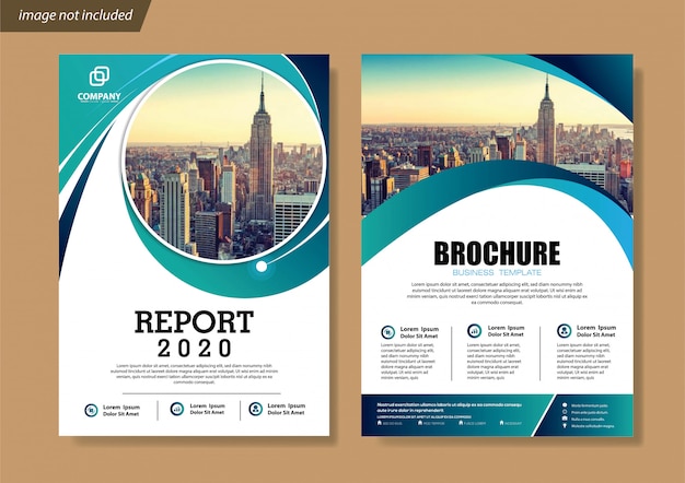 Cover Flyer and brochure business template for annual report