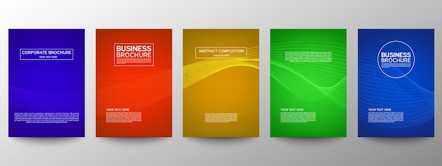 Cover geometric minimal. Templates for business brochures.