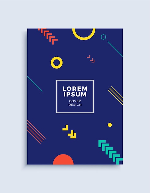 Cover modern abstract design template Gradient geometric shapes composition for flyer banner brochure and poster Eps10 vector illustration