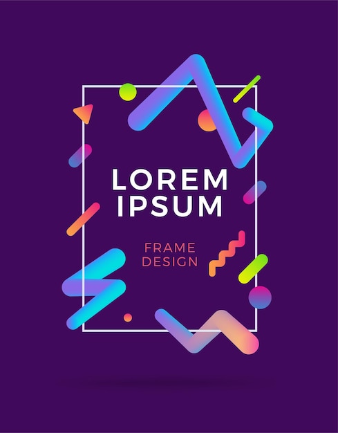 Cover modern abstract design template