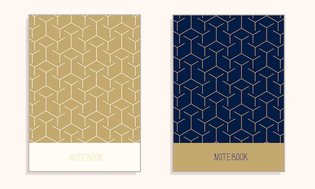 Cover for notebook or annual report with seamless simple background for premium luxury brand