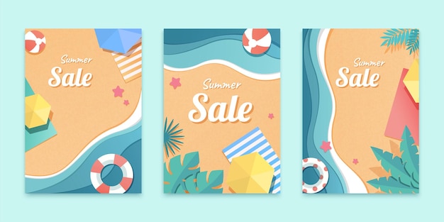 Cover template for summer sale